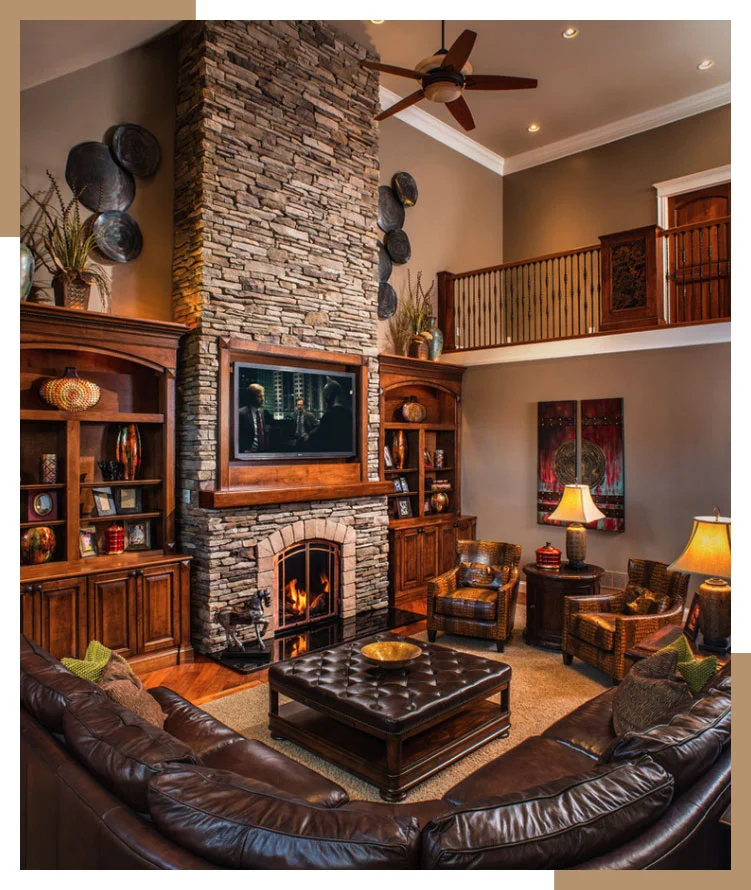 Wall stone cladding