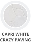 white crazy paving