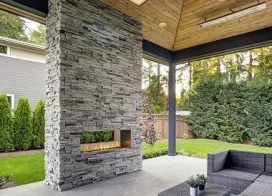 Smokey quartz stackstone wall cladding tiles