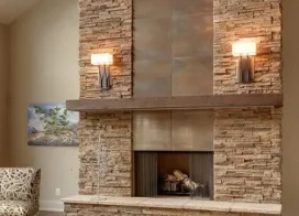 Travertine stackstone wall cladding tiles natural stone wall tiles beige stone fireplace stone tiles feature water place wall tiles